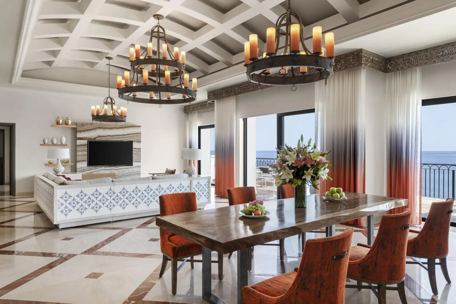 Presidential Suite Dining Living Area